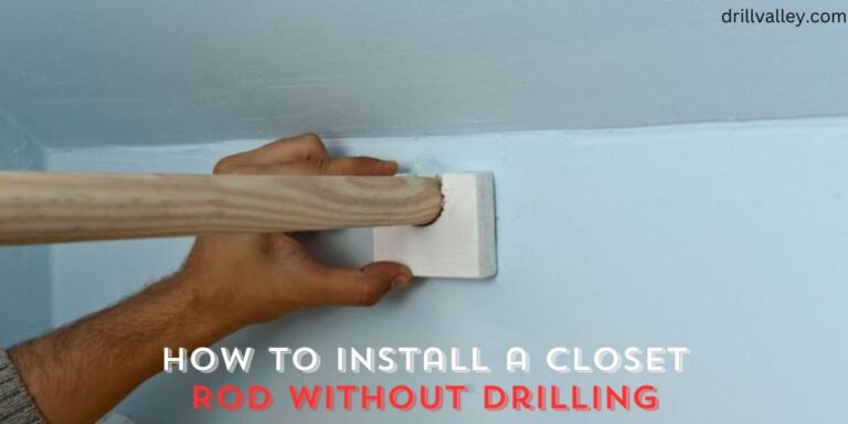How to Install a Closet Rod Without Drilling