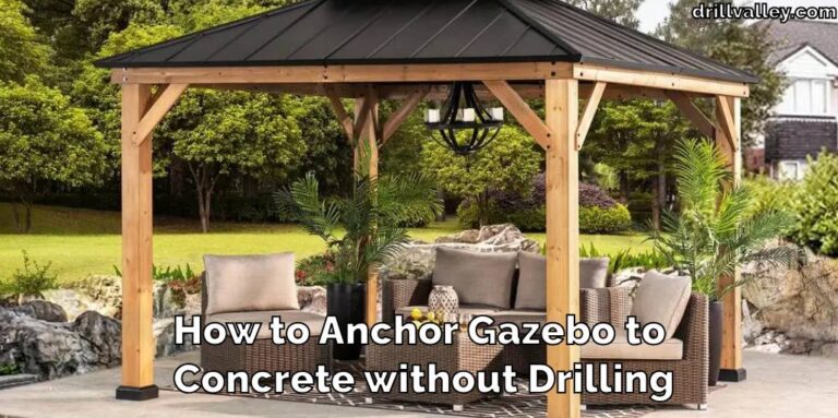 How to Anchor a Gazebo to Concrete without Drilling