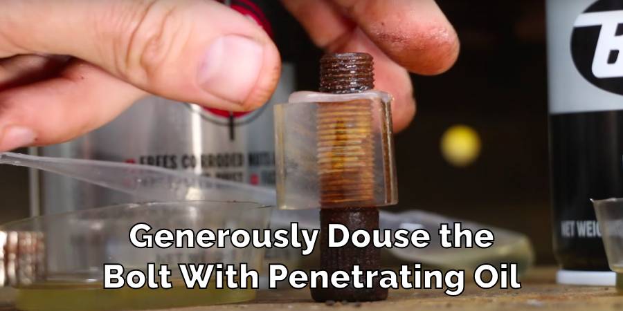 Generously Douse the
Bolt With Penetrating Oil